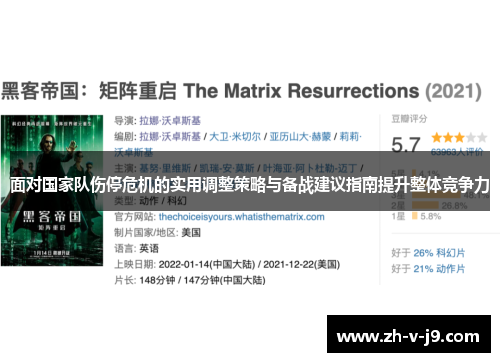 面对国家队伤停危机的实用调整策略与备战建议指南提升整体竞争力