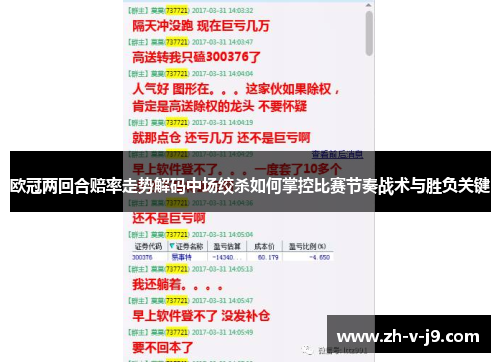 欧冠两回合赔率走势解码中场绞杀如何掌控比赛节奏战术与胜负关键